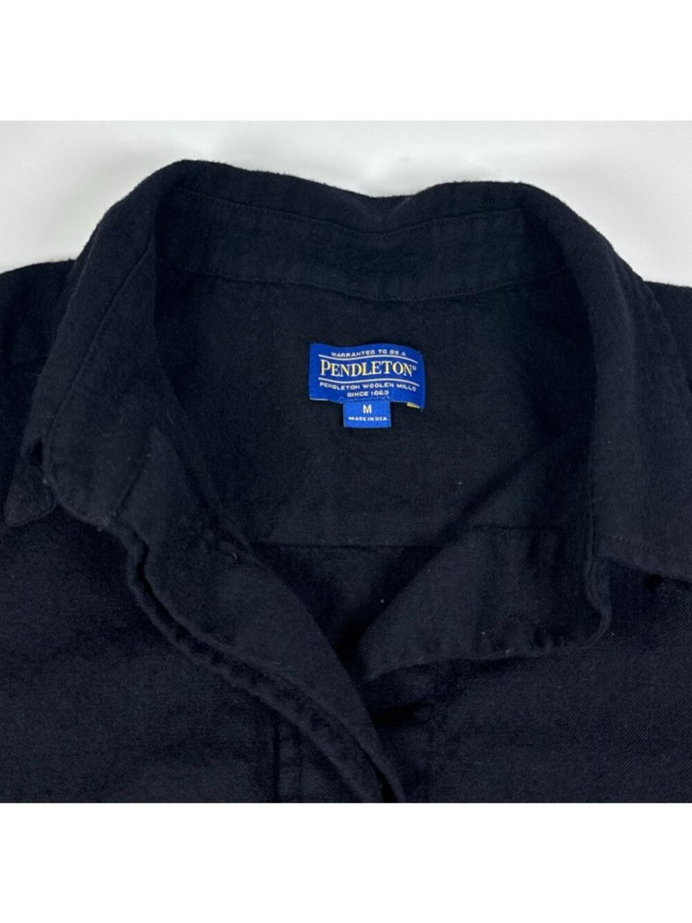 Pendleton Women M Black Wool Blend Shacket Long Sleeve Gorp Granola - Picture 3 of 7